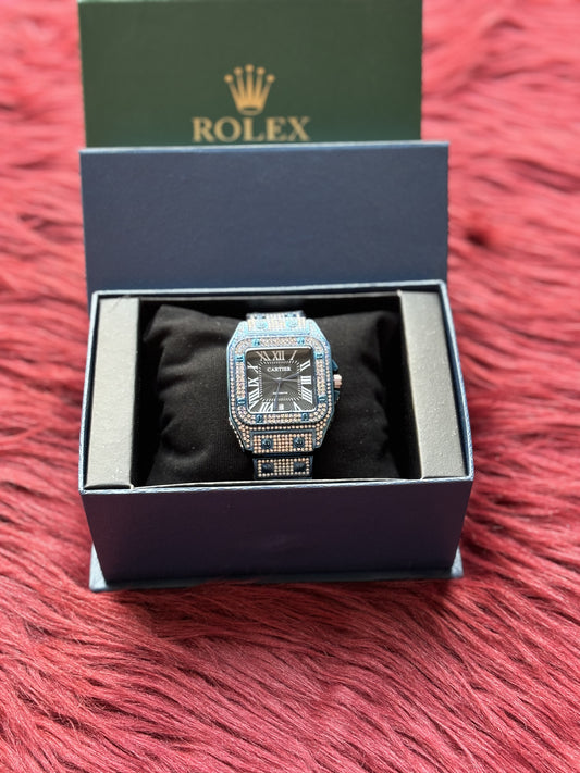 Cartier Iced Watch (Blue)